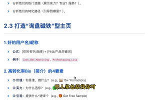 TikTok外贸操盘手（更新11月）